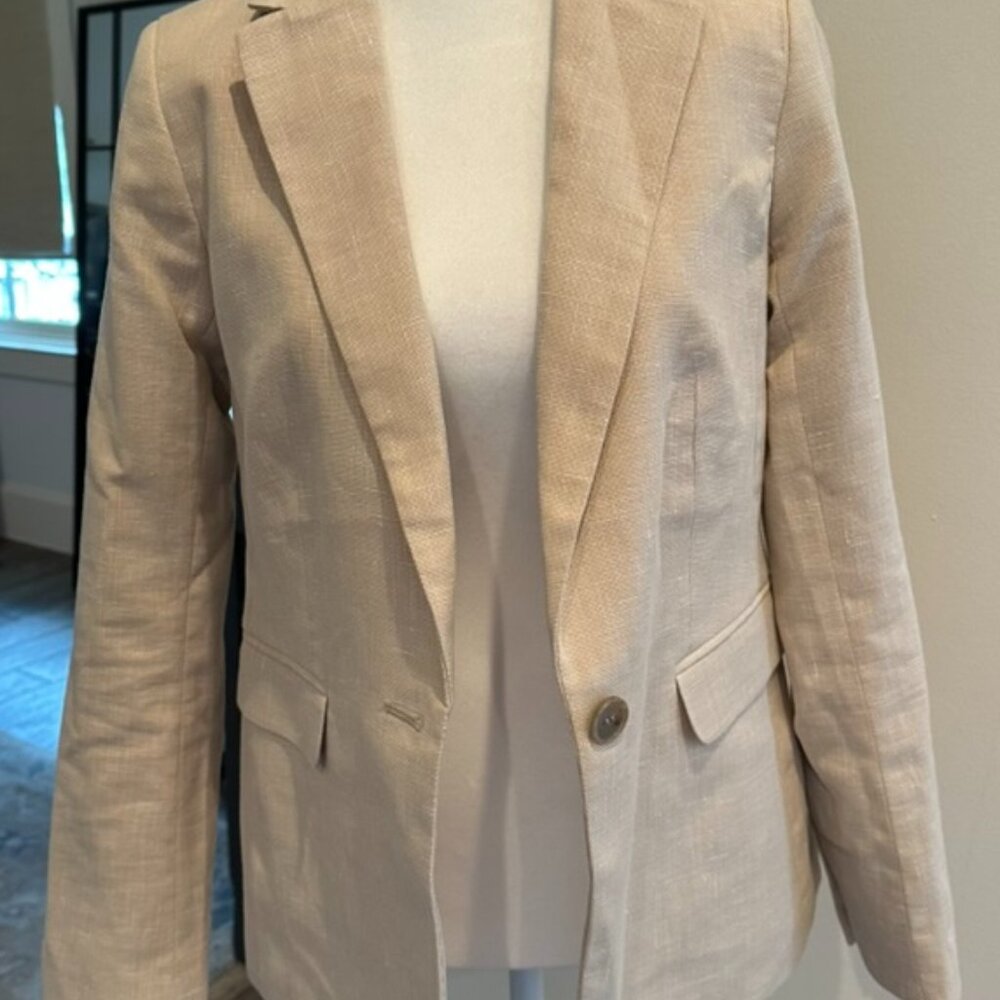 ANN TAYLOR BLAZER - Tan - Size 2P